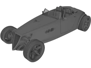 Sabre Hot Rod Concept 3D Model