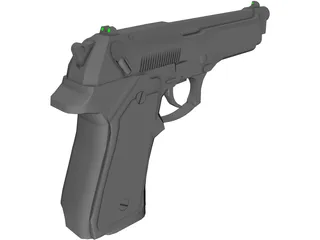 Beretta M9 3D Model