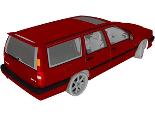 Volvo 850 R (1997) 3D Model