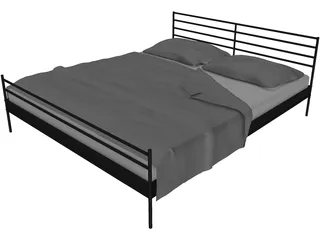 Bed Double 3D Model