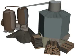 Moonshine Still 3D Model