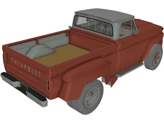Chevrolet C60 Pickup Dually (1966) 3D Model