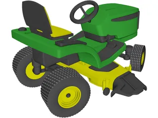 Lawnmower Sit-On 3D Model