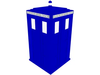 Doctor Who Tardis Exterior 3D Model