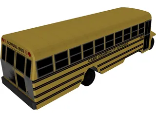 School Bus 3D Model