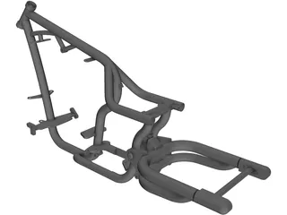 Harley Frame 3D Model