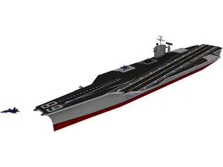 USS CVN-68 Nimitz 3D Model