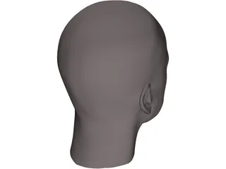 Man Head 3D Model