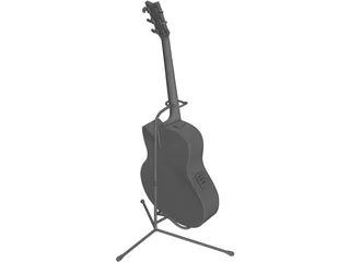 Guitar Yamaha 340 3D Model