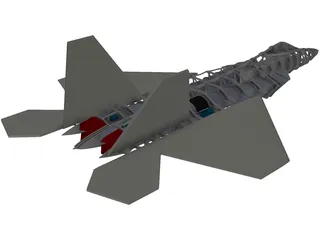 F-22 Raptor RC 3D Model