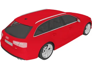 Audi S6 Avant (2013) 3D Model