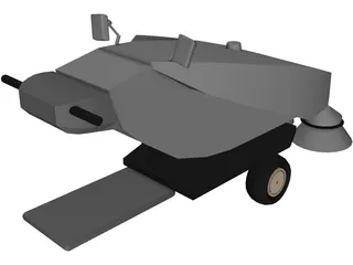 Tennant 414 Air Sweeper 3D Model