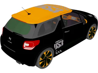 Citroen DS3 Racing (2011) 3D Model