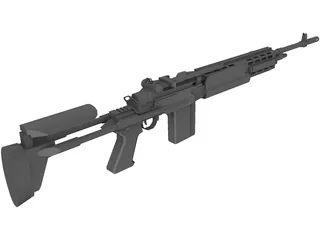 M14 EBR 3D Model