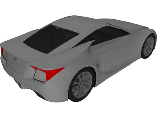 Lexus LF-A Concept (2007) 3D Model