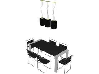 Kitchen Table 3D Model