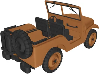 Jeep Willys 3D Model