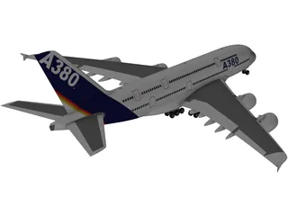 Airbus A380 3D Model