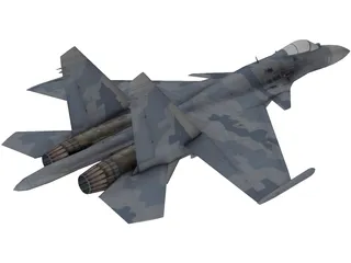 Sukhoi Su-35 Super Flanker 3D Model