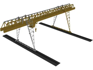 Gantry Crane 3D Model