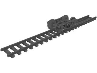 Freight Bogie 3D Model