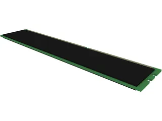 RAM DDR3 Memory Module 3D Model