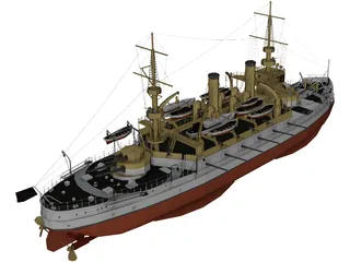 Kearsarge class Battleship 3D Model