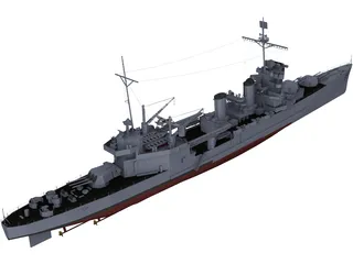 New Orleans class Heavy Cruiser 3D Model