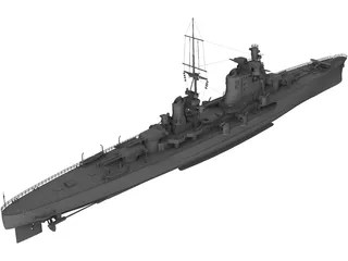 Gorizia class Heavy Cruiser 3D Model