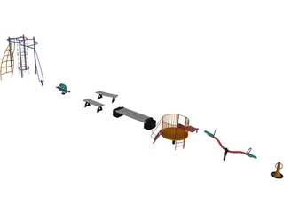 Playground Equipment 3D Model