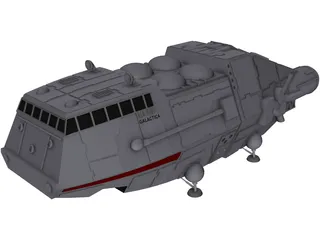 Colonial Shuttle Galactica 3D Model