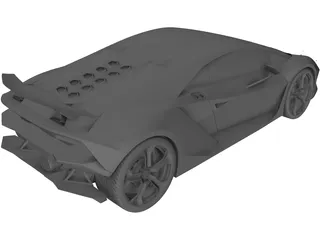 Lamborghini Sesto Elemento 3D Model