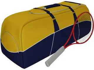 Racket Bag 3D Model