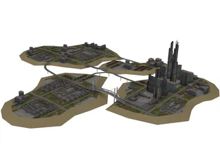 City Island 3D Model