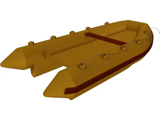 Zodiac Boat 3D Model