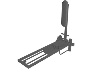 Cable Seated Low Row 3D Model