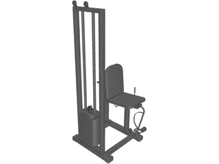 Leg Extension Equipment 3D Model