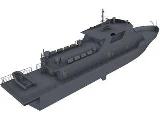 Coast Guard Patrol Boat 3D Model