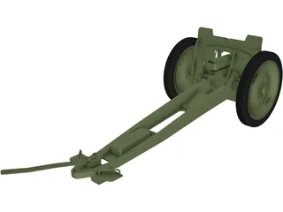 M1927 76,2-mm Regimental Gun 3D Model