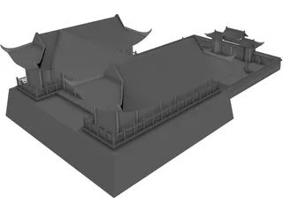 Asian Palace 3D Model