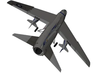 LTV A-7 Corsair II 3D Model