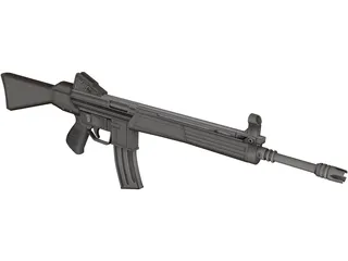 Stoner Rifle 3D Model