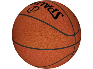 NBA Spalding Basketball Ball 3D Model