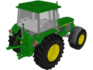 Tractor John Deere 1640 3D Model