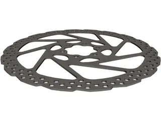 Brake Disc Shimano 180 3D Model