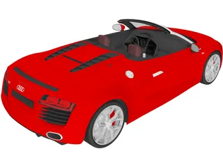 Audi R8 V10 Spyder (2012) 3D Model