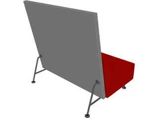 Bix Double Seat 3D Model