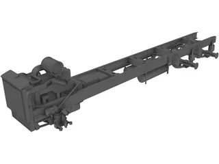 Truck Chassis and Suspension 3D Model