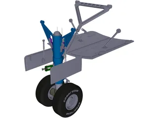 Nose Landing Gear 3D Model