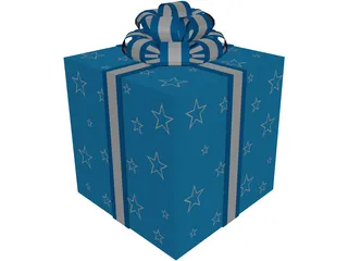 Christmas Present Box 3D Model